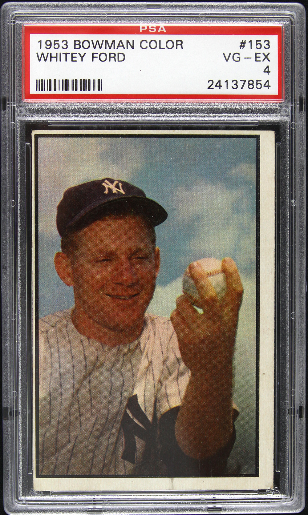 Lot Detail - 1953 Whitey Ford New York Yankees Bowman #153 Card (PSA 4)