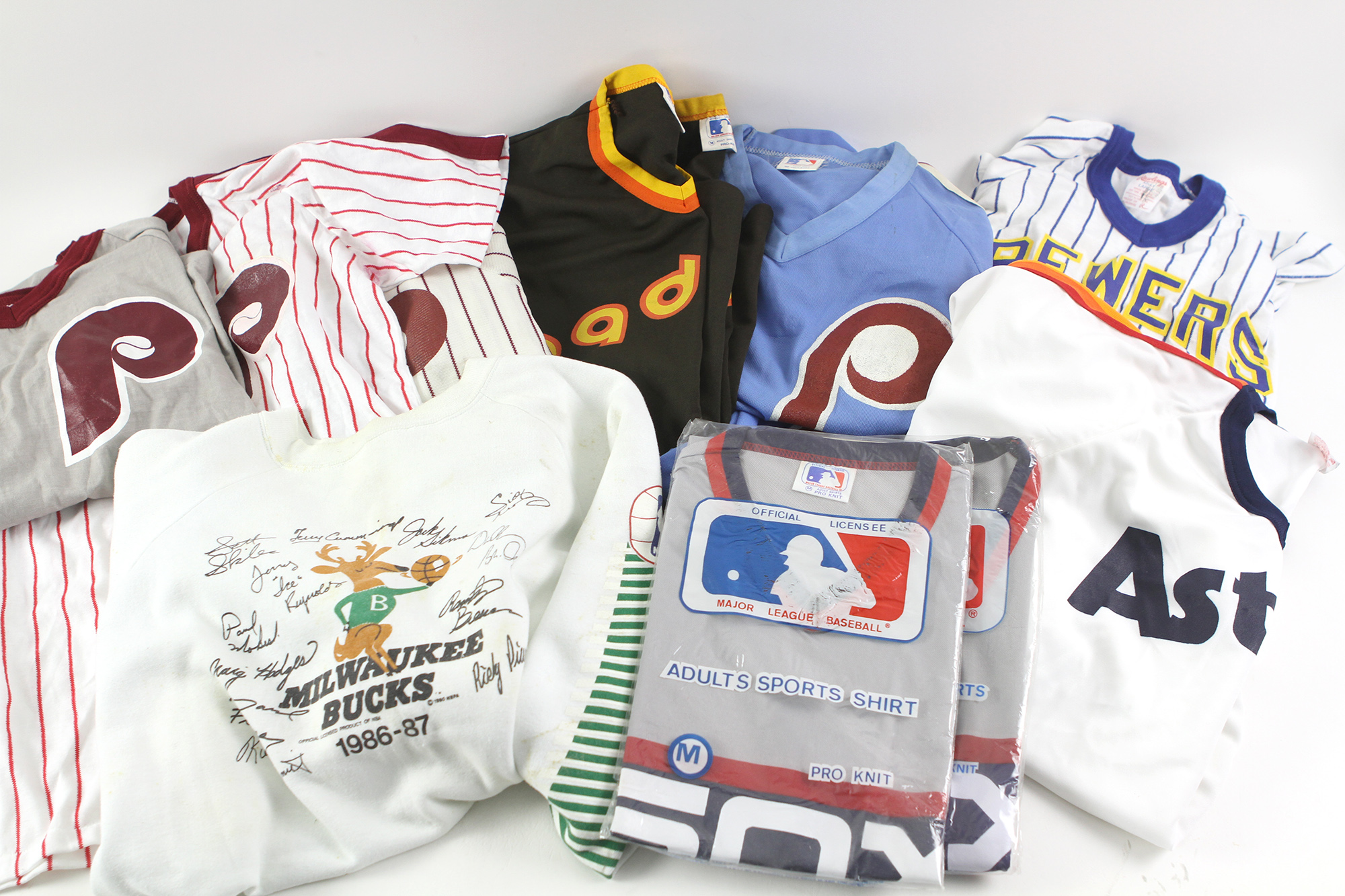 Lot Detail - 1980's Retail Baseball Jersey Collection - Lot of 13 w ...