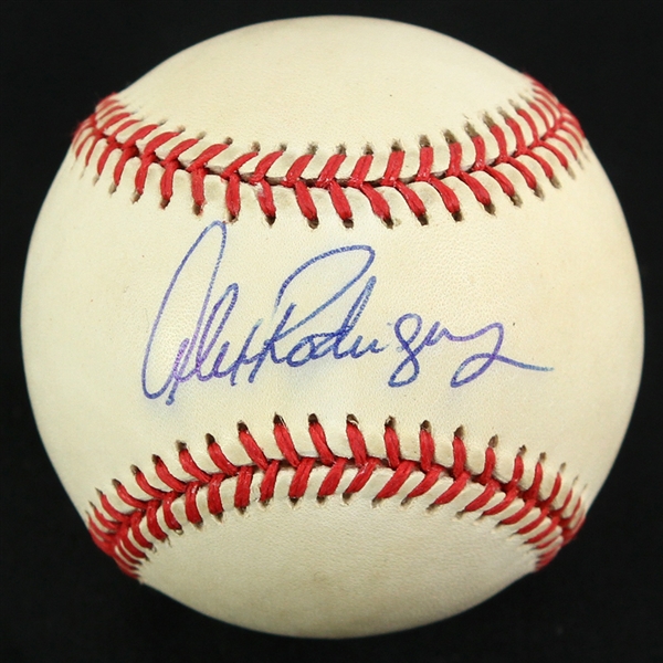 1995-99 Alex Rodriguez Seattle Mariners Signed OAL Budig Baseball (JSA)