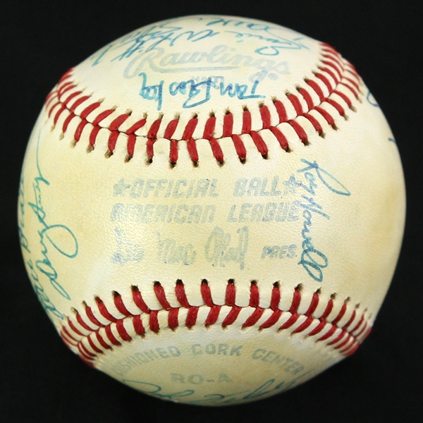 1980 Toronto Blue Jays Team Signed OAL MacPhail Baseball w/ 26 Signatures Including Dave Stieb, Bobby Doerr, Jimy Williams, Alfredo Griffin & More (JSA)