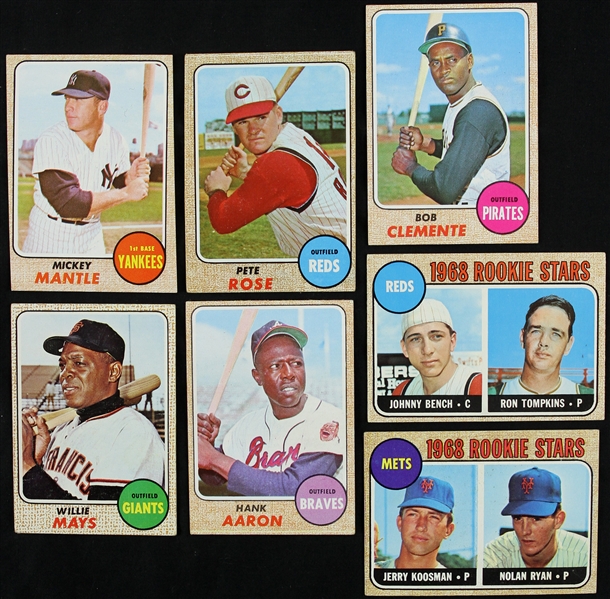 1968 Topps Baseball Trading Cards Complete Set (598/598)