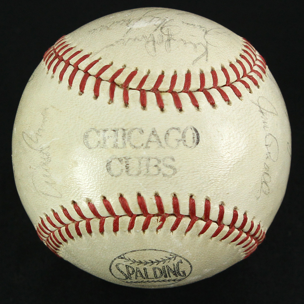 Lot Detail - 1969 Chicago Cubs Team Signed Baseball W/ 21 Signatures ...