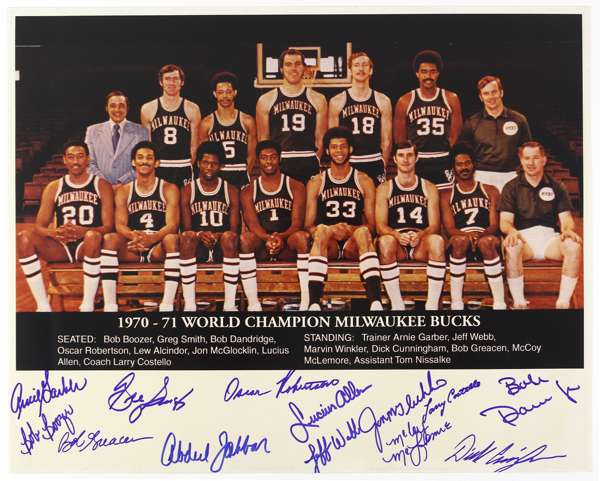1970-71 Lew Alcindor (Kareem Abdul-Jabbar) Game Worn Milwaukee, Lot #80090