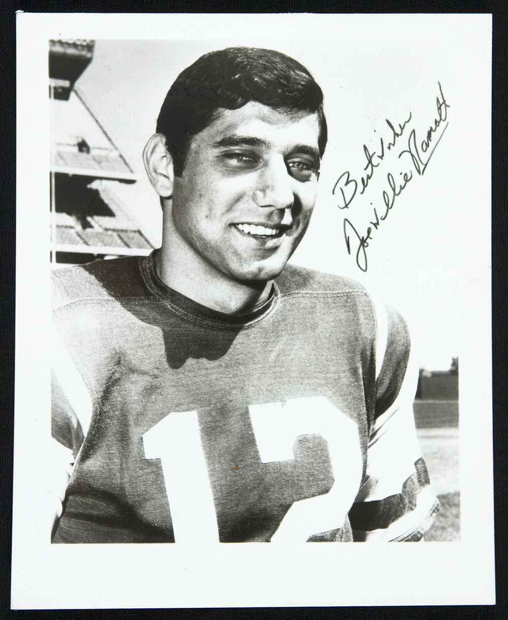 Lot Detail - 1968 Joe Namath New York Jets 4