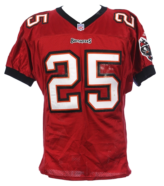 1998 (December 7) Brian Kelly Tampa Bay Buccaneers Game Worn Home Jersey (MEARS LOA)