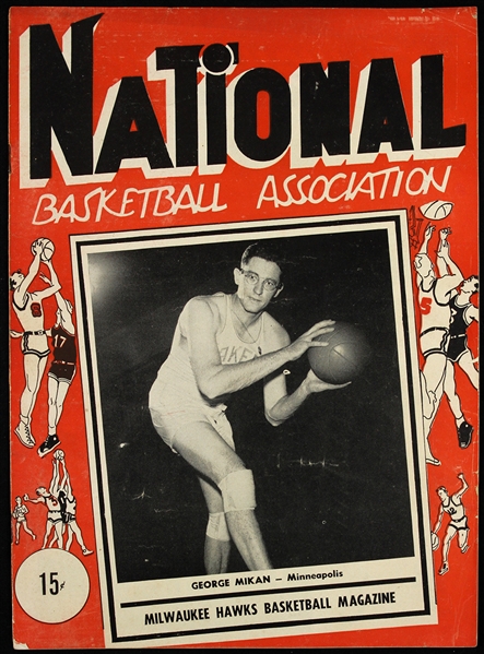 1951-1952 Milwaukee Hawks NBA Program 