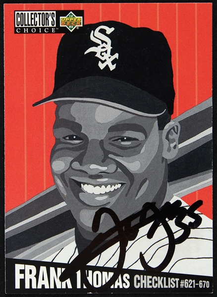 1994 Frank Thomas Chicago White Sox Upper Deck Collectors Choice Signed Card (JSA)