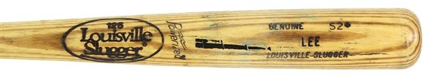 1985 Manuel Lee Toronto Blue Jays Louisville Slugger Professional Model Game Used Bat (MEARS LOA)