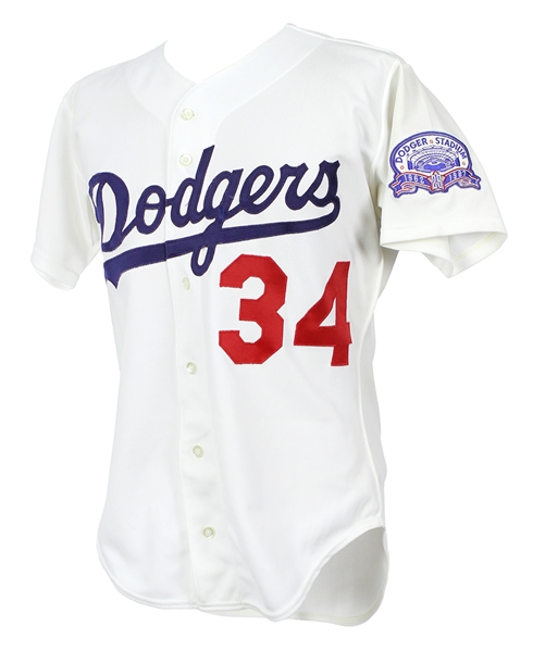 1987 Fernando Valenzuela Los Angeles Dodgers Game Worn Home Jersey (MEARS A10)