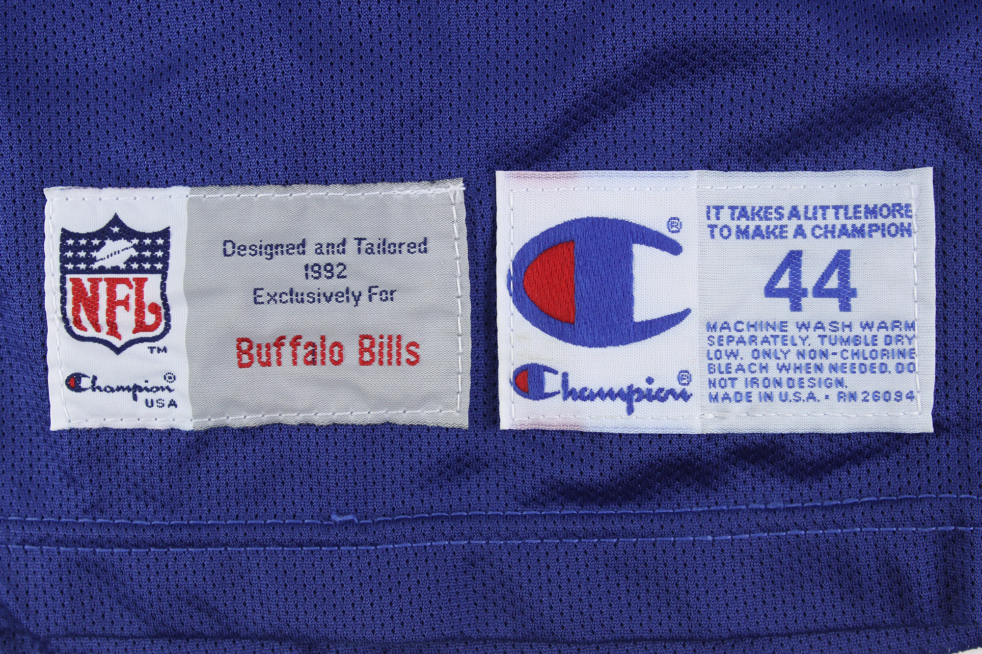 Lot Detail - 1992 Cornelius Bennett Buffalo Bills Signed Home Jersey ...