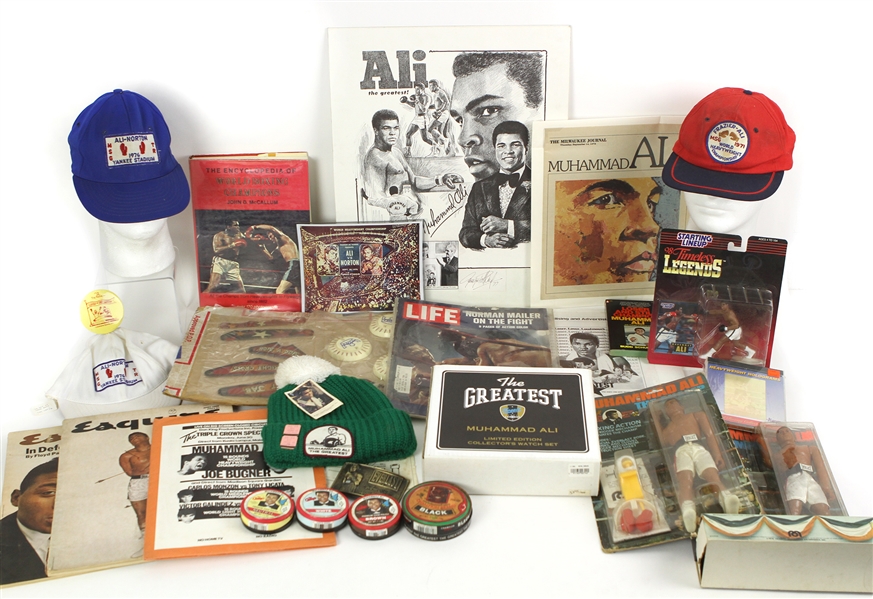 1960s-1980s Muhammad Ali Memorabilia Collection (55+ Items)