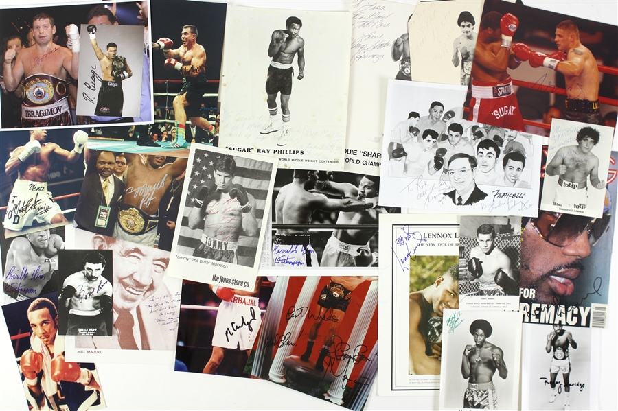 1940-1990s Boxing Champions Autographed Photo Lot (175+) (JSA)