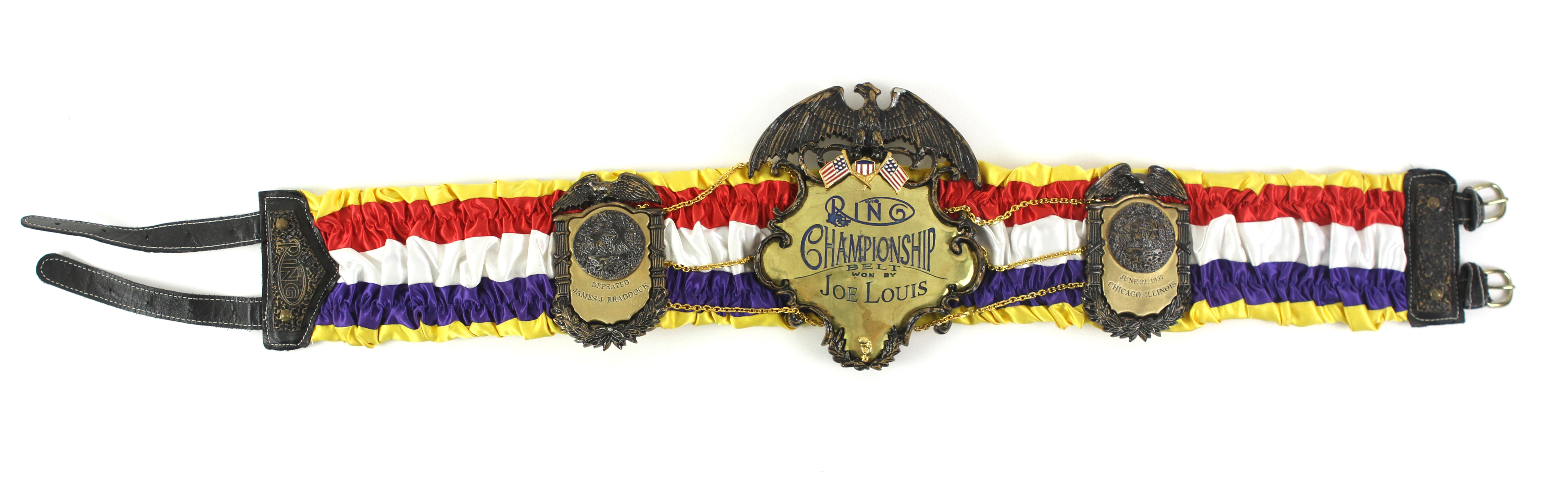 Lot Detail - 1940s Joe Louis Replica Ring Magazine Championship Belt