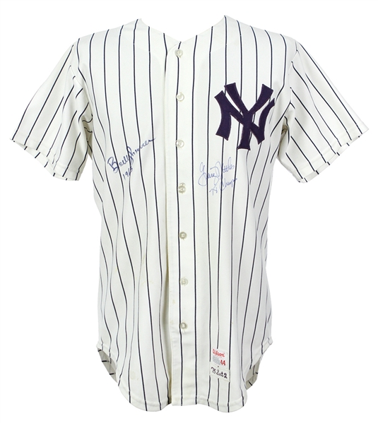 1975 Bobby Murcer Griag Nettles Signed New York Yankees Home Jersey (MEARS LOA/JSA)