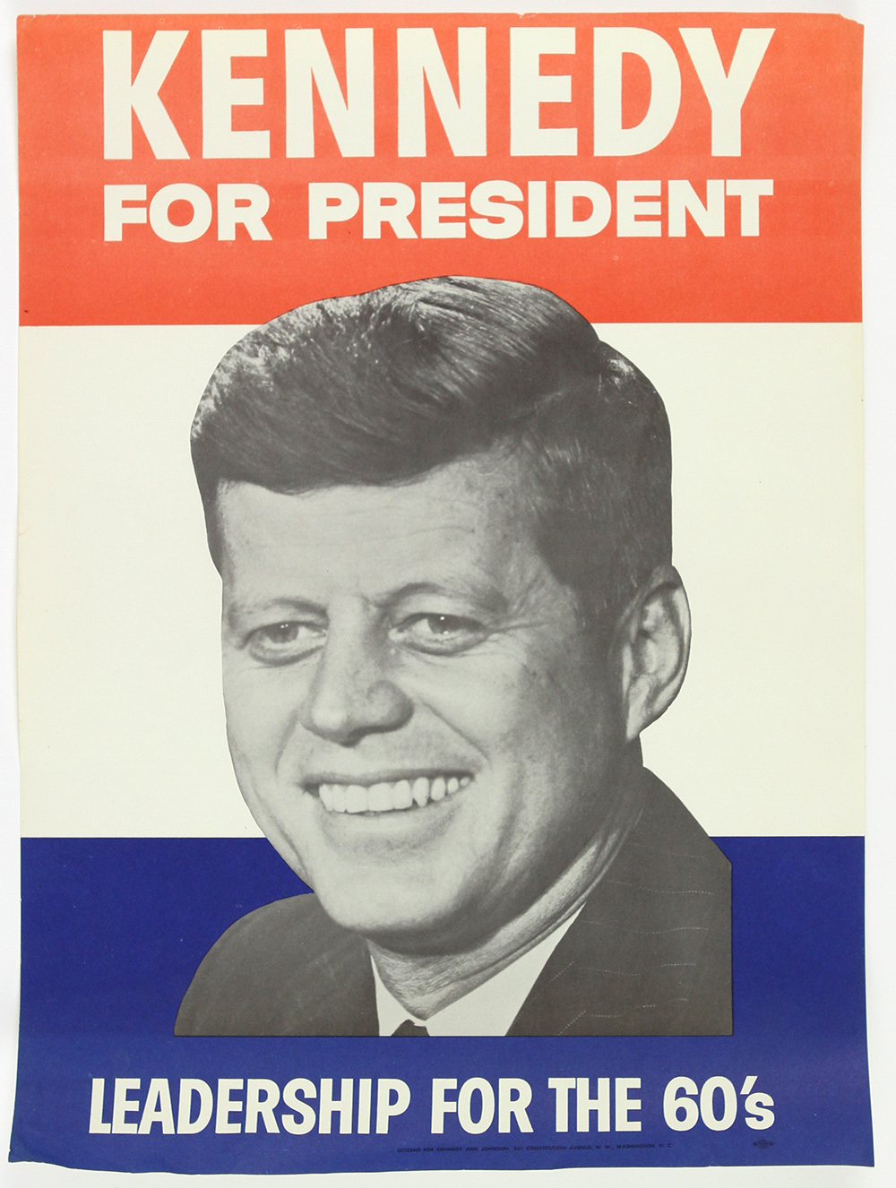 Lot Detail - 1960 John F Kennedy Kennedy For President Leadership For ...
