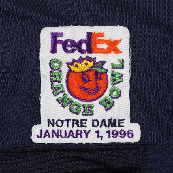 Lot Detail - 1996 Notre Dame Fighting Irish #92 FedEx Orange Bowl Game ...