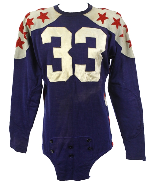 1940-1960s College All Star #33 Game Worn Football Jersey(MEARS LOA)