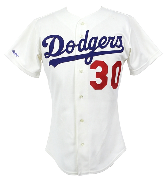 1989 John Tudor Los Angeles Dodgers Home Game Jersey Autographed (MEARS LOA/JSA)