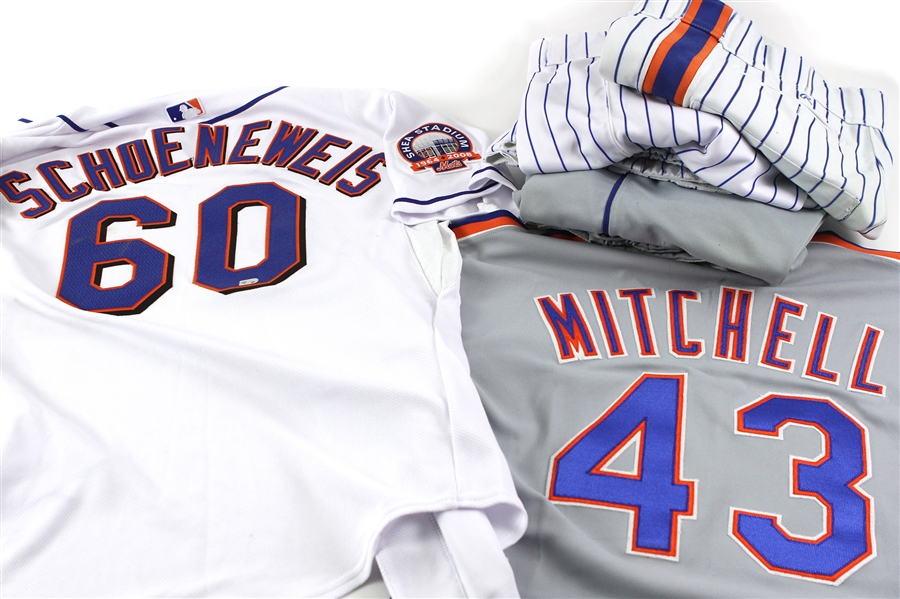 1980 – 2008 New York Mets Game Worn Jerseys Including Ray Burns, Alejandro Pena, and more (Lot of 15) (MEARS LOA)