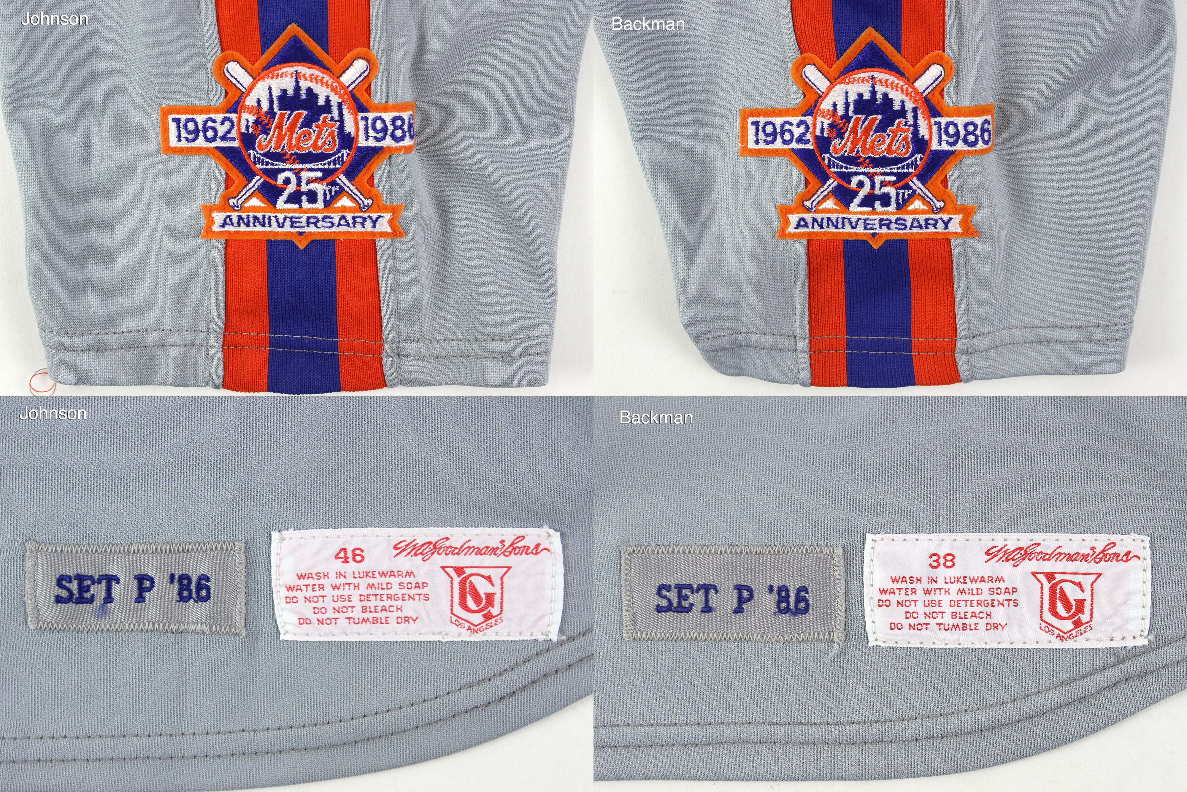 Lot Detail - 1986 Wally Backman Game Used New York Mets Postseason Road  Jersey (MEARS A10)