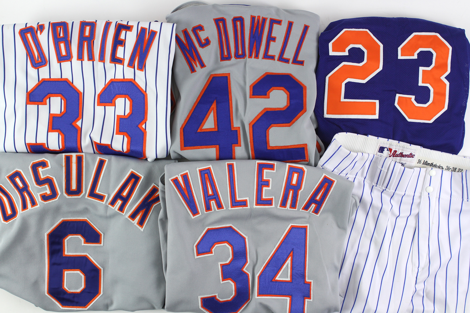 Lot Detail - 1987 – 2005 New York Mets Game Worn Jerseys & Pants