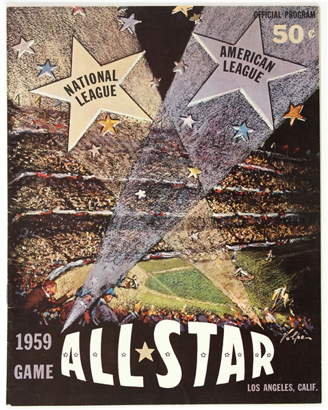 1959  Los Angeles MLB All Star Game Program