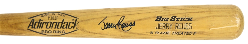 1980-82 Jerry Reuss Los Angeles Dodgers Adirondack Store Model Autographed Bat (MEARS LOA / JSA)