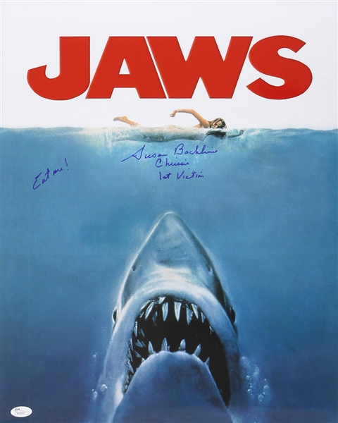 1975 Susan Backlinie Jaws First Victim Signed LE 16x20 Color Photo (JSA) "W/ Eat Me" Inscription