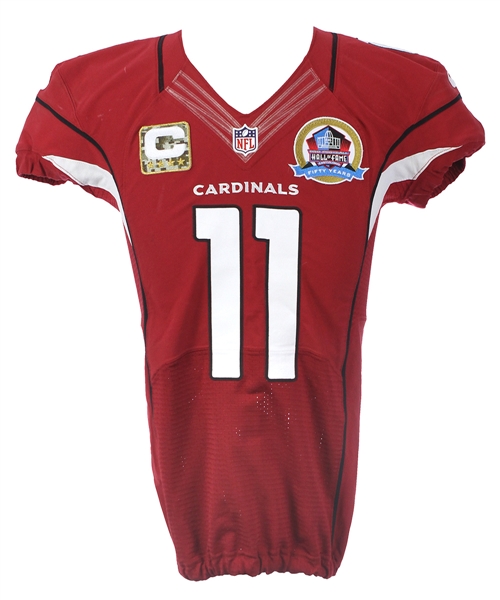 2012 Larry Fitzgerald Arizona Cardinals Game Used Home Jersey (MEARS A10)