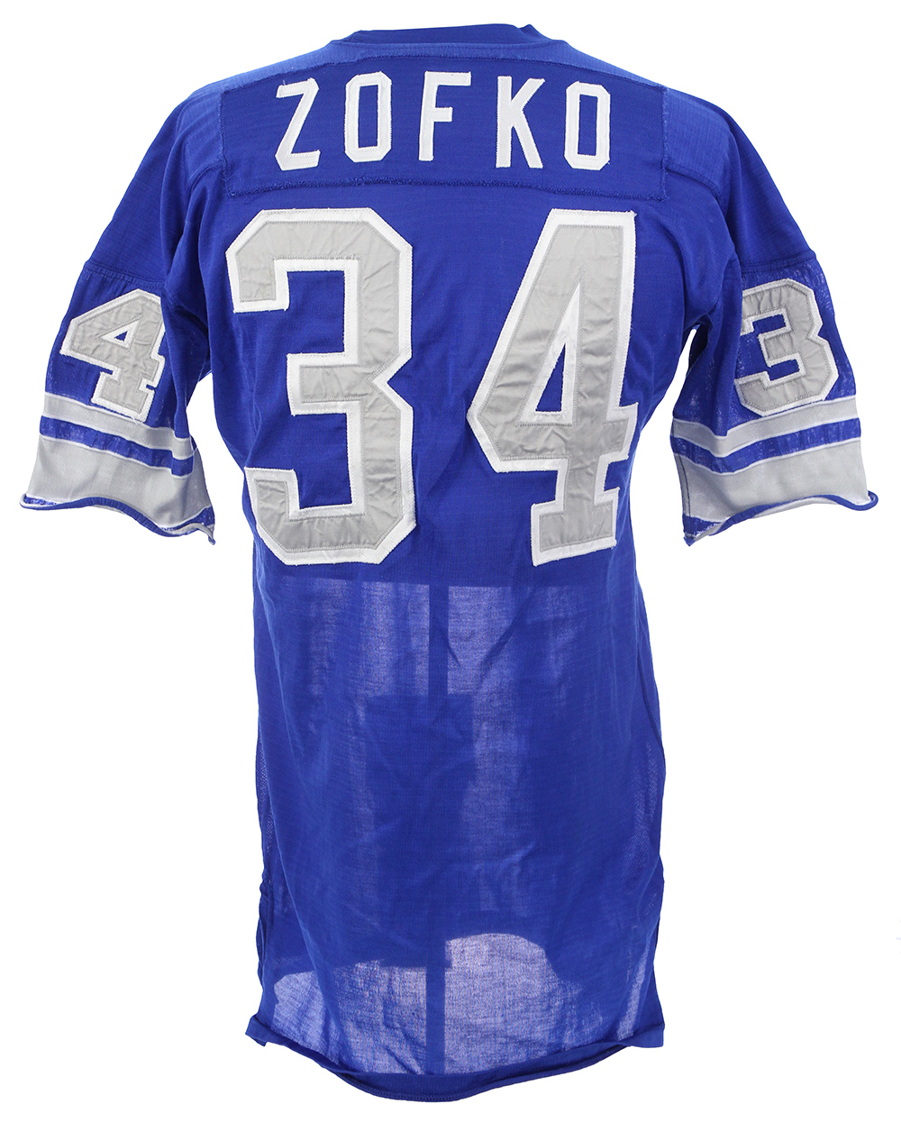 1972 Mickey Zofko Game Worn Detroit Lions Jersey. Football, Lot #82695