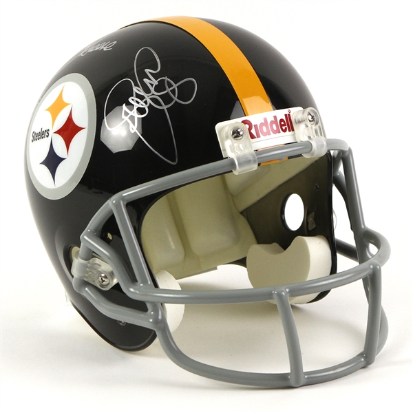 2000s Joe Greene LC Greenwood Dwight White Ernie Holmes Pittsburgh Steelers Signed Full Size Display Helmet (JSA)