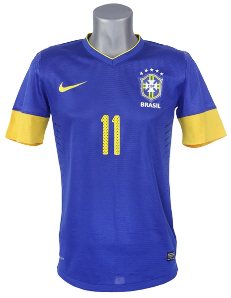 2012 Neymar Brazil National Soccer Team Jersey (MEARS LOA)