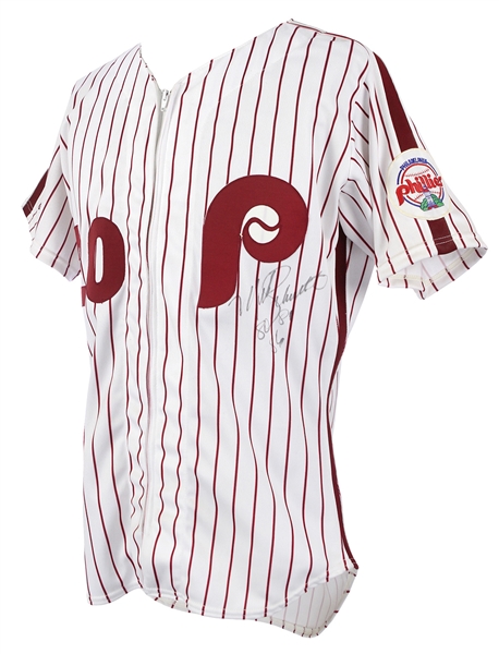 1987-89 Mike Schmidt Philadelphia Phillies Signed Home Jersey (JSA)