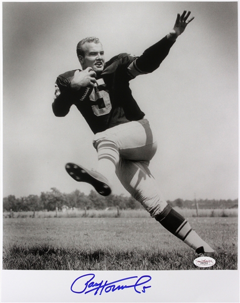 Paul Hornung Notre Dame Fighting Irish, Green Bay Packers Signed LE 11x14 B&W Photo (JSA)