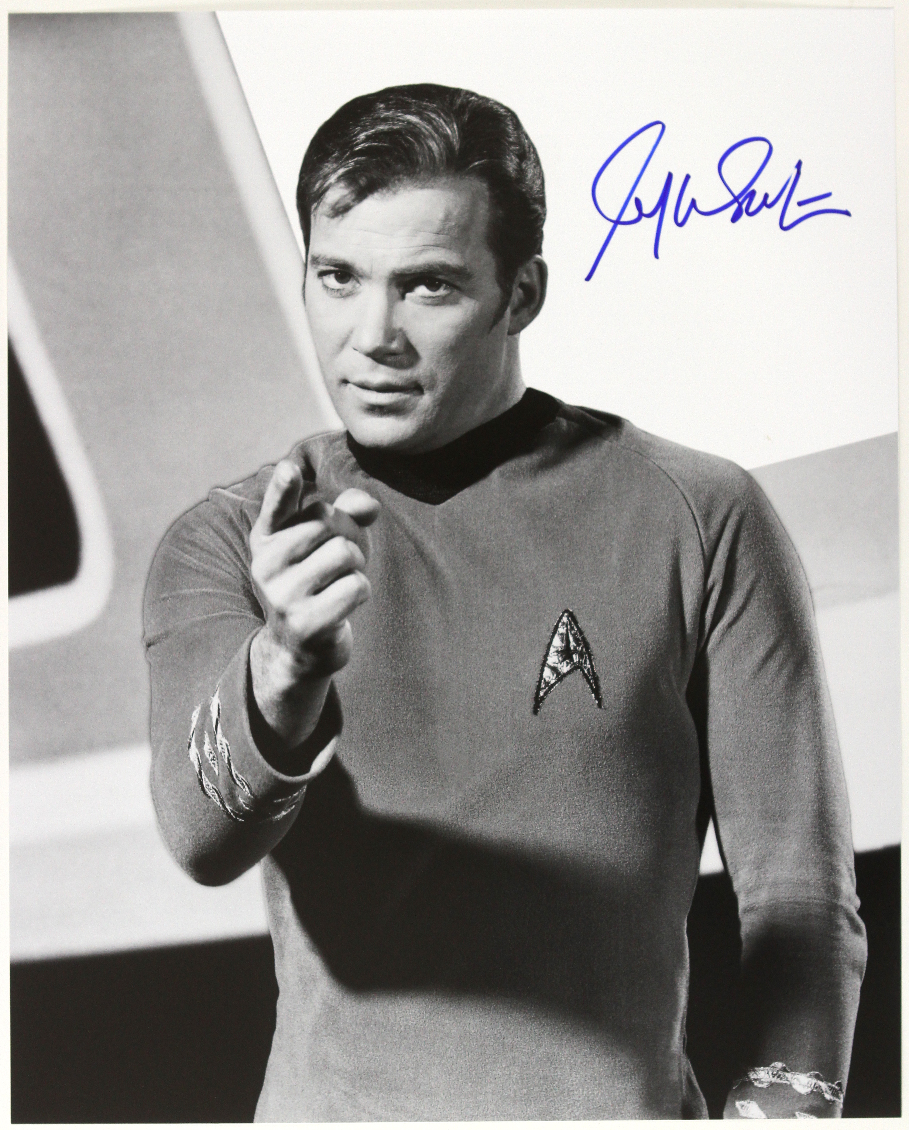 Lot Detail - 1966-1968 William Shatner Star Trek (pointing pose) Signed ...