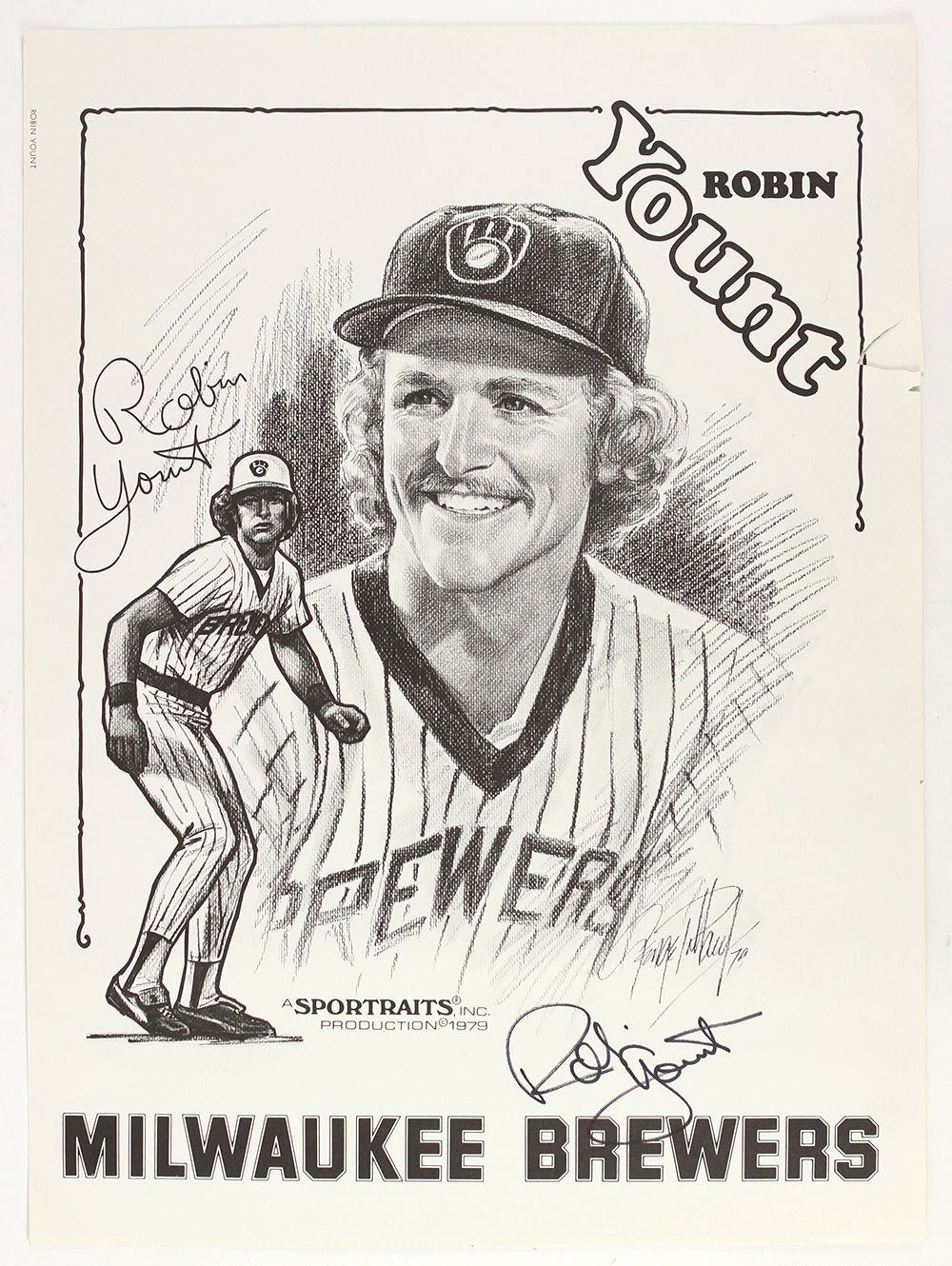 Robin Yount Signed Brewers 16x20 Photo (JSA)