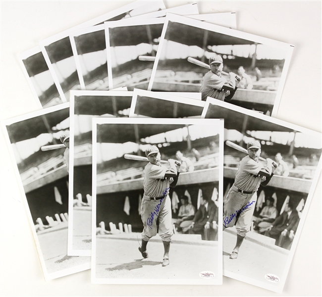 1942-1943, 1946 Billy Herman Brooklyn Dodgers Autographed 8x10 Photo (Lot of 10)(JSA)