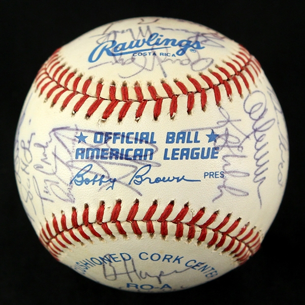 1991 Minnesota Twins World Series Champions Team Signed OAL Brown Baseball w/ 35 Signatures Including Kirby Puckett, Kent Hrbek, Tom Kelly & More (JSA)