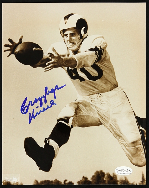 1949-1959 Crazylegs Hirsch Los Angeles Rams Signed 8"x 10" Photo *JSA*