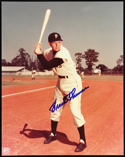 1951-1958 Frank Thomas Pittsburgh Pirates Signed 8"x 10" Photo (MEARS LOA)