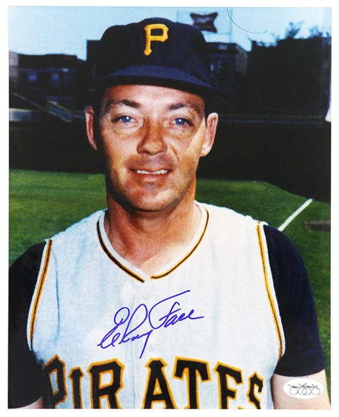 1953-68 Pittsburgh Pirates Elroy (Roy) Face Autographed 8x10 Color Photo *JSA*