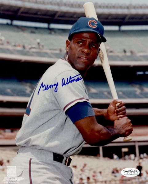 1959-67 Chicago Cubs George Altman Autographed 8x10 Color Photo JSA Hologram