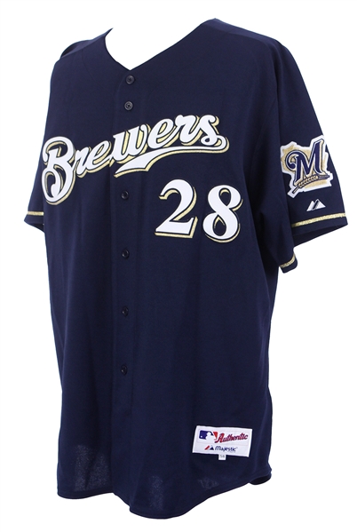 2005 Prince Fielder Milwaukee Brewers Signed Alternate Jersey (MEARS LOA/JSA/MLB Hologram)