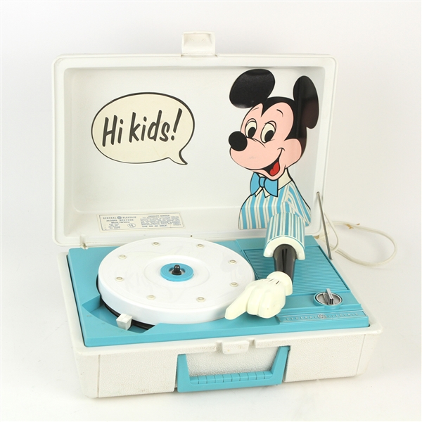 1960s Mickey Mouse General Electric Record Player 