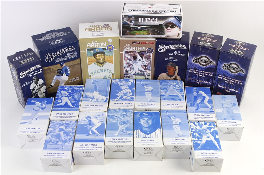 2000s Milwaukee Brewers Bobble Heads (Lot of 22)