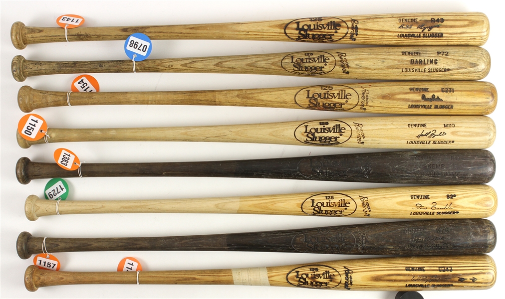 1980s Professional Model Game Used Bat Collection - Lot of 16 w/ Wally Joyner, Harold Reynolds, Carlos Baerga, Alvin Davis & More (MEARS LOA)