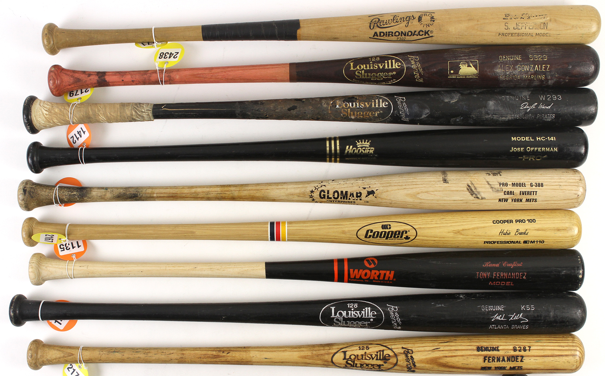 Lot Detail - 1980's-2000's Professional Model Game Used Bat Collection ...