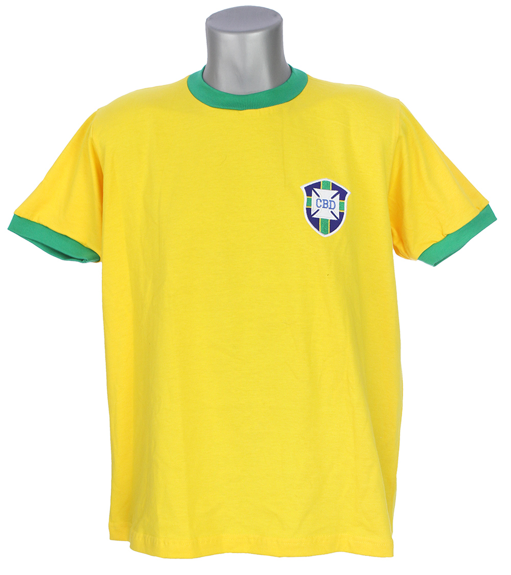 Lot Detail - 2000's Pele Brazil National Team Signed Jersey (PSA/DNA)