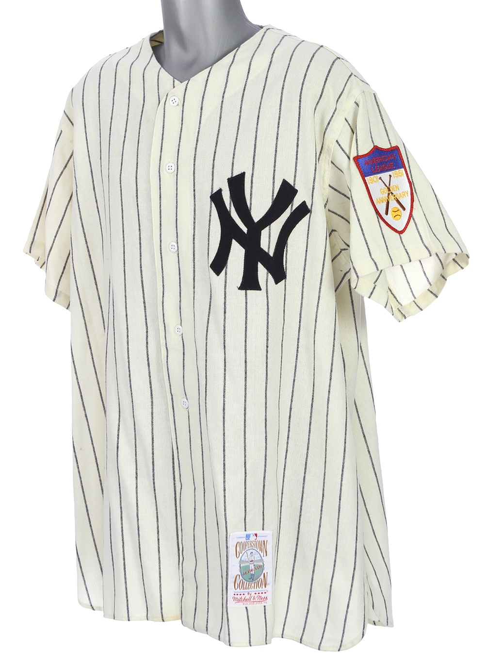 Lot Detail - 1951 Mickey Mantle New York Yankees Mitchell & Ness ...