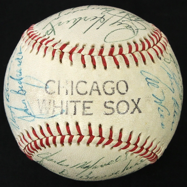 1963 Chicago White Sox Team Signed Baseball w/ 26 Signatures Including Nellie Fox, Hoyt Wilhelm, Al Lopez & More (JSA)